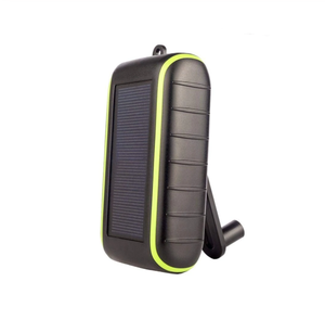 Hand Dynamo & Solar Energy Portable USB Charger