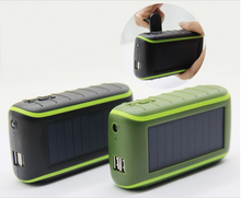 Hand Dynamo & Solar Energy Portable USB Charger