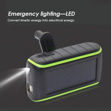 Hand Dynamo & Solar Energy Portable USB Charger