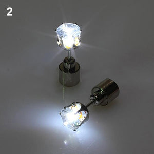 LED Lighted Stainless Steel Stud Earrings