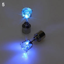 LED Lighted Stainless Steel Stud Earrings
