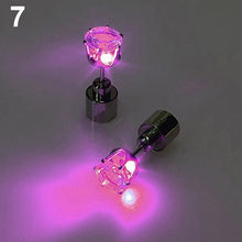 LED Lighted Stainless Steel Stud Earrings