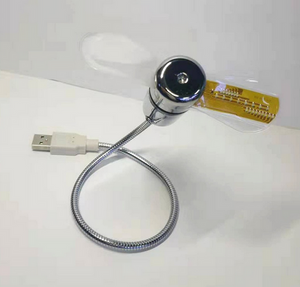 USB Mini Fans w/Time and Temperature display
